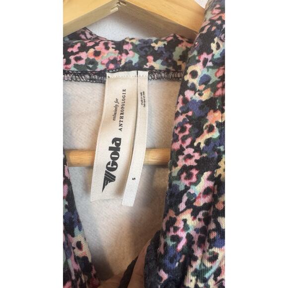 Gola x Anthropologie Hooded Sweatshirt Top Pullover Floral Printed Small - Picture 8 of 10
